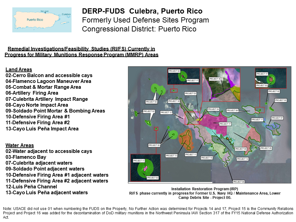 DERP FUDS Culebra Island Puerto Rico Map